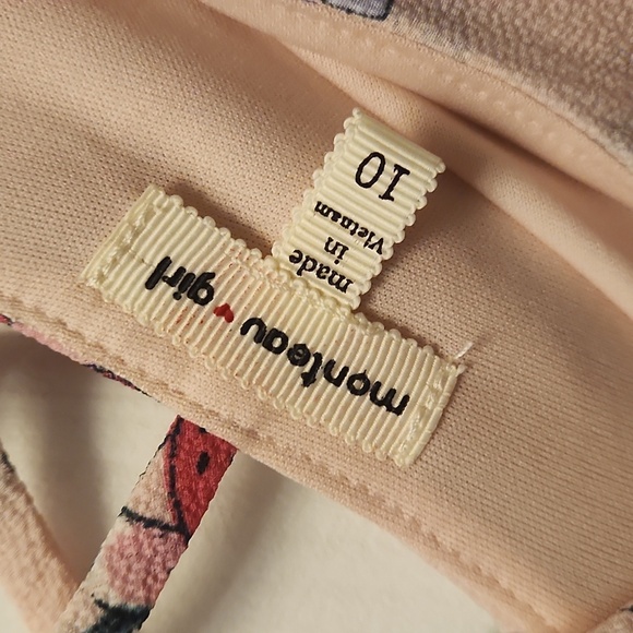 Monteau Floral Ruffle Sleeveless Dress Size 10 - Picture 2 of 6